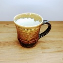 小鹿田焼のマグカップ 飴色飛び鉋(とびかんな)