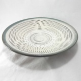 小鹿田焼の7寸皿 飛び鉋