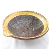 小鹿田焼の【希少】すり鉢 アメ色