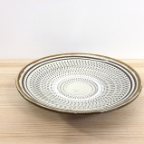 小鹿田焼の7寸皿 飛び鉋(とびかんな)