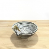 小鹿田焼の５寸飛び鉋片口丼