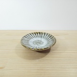 小鹿田焼の3寸皿 刷毛目
