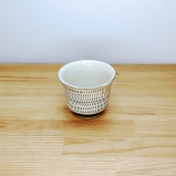 小鹿田焼のぐいのみ 飛び鉋(とびかんな)