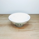 小鹿田焼の茶碗　白飛び鉋(とびかんな)