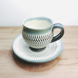 小鹿田焼のコーヒーカップセット