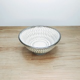 小鹿田焼の【割引中！】茶碗　飛び鉋(とびかんな)　白