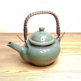 小鹿田焼おすすめの3合土瓶 青